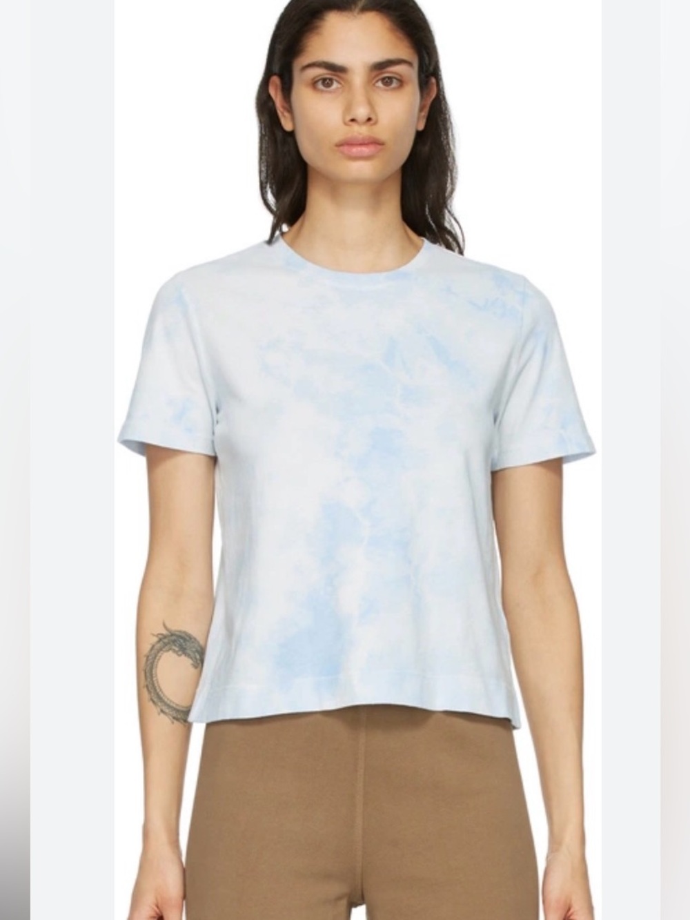 Raquel Allegra Tie Dye Boy Tee - Blue - made in USA - size Large